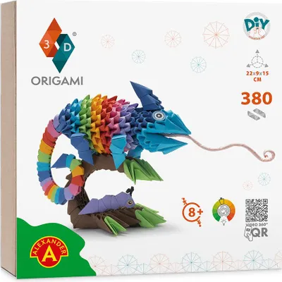 Obrázok produktu pre 3D origami chameleón ALEX – Alexander