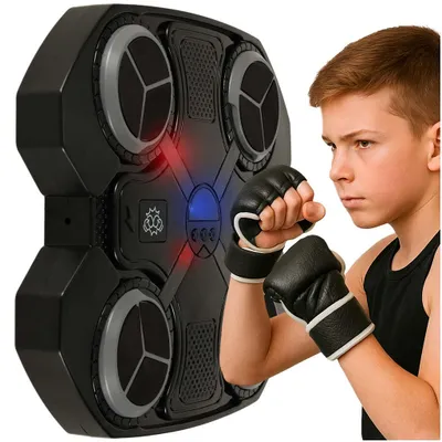 Obrázek produktu pro Boxerský tréninkový štít na zeď trenér hudba Bluetooth LED USB