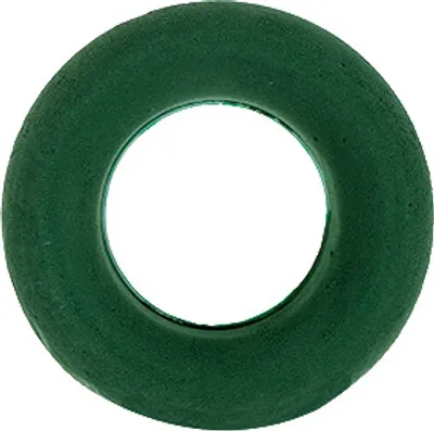 Produktbild von Floristik Steckschaum Ring Kranz für Tischdeko und Wanddeko, Grün, Ø17cm 6er-Set, 6 Stück