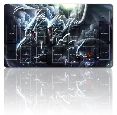 Imagen del producto de Omgoods: Alfombrilla para juegos de cartas (TCG) con zonas para cartas y bolsa de regalo gratuita