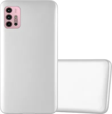 Produktbild von Cadorabo Schutzhülle für Motorola MOTO G10 / G30 Hülle in Silber Handyhülle TPU Silikon Etui Cover Case