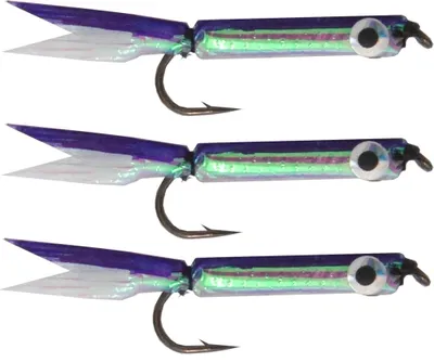 Produktbild von Silver Minnow Lure purple 3 Stück 4,5cm Forellenköder