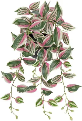 Image de Plante artificielle rose, 50 cm, pour la décoration d'intérieur et d'extérieur