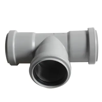 Produktbild von Doppel-Bogen Winkel 87° DN 50, 50 mm Außendurchmesser – inkl. Dichtungen, für Abfluss, Abwasser & T-Stück, grau