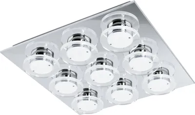 Produktbild von EGLO LED Deckenlampe Cisterno, Deckenleuchte, Edelstahl in chrom, Kunststoff in klar, satiniert warmweiß