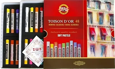 Produktbild von runde weiche Künstler- Softpastellkreide im 48er Pack