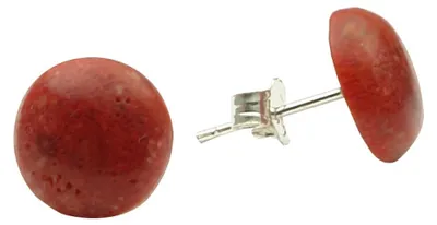 Ohrstecker-aus-Schaumkoralle-10mm-und-925-Silber