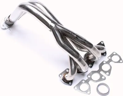 Image de Collecteur d'échappement en éventail en acier inoxydable avec raccord Lambda pour Citroën Saxo VTS Peugeot 106 16V
