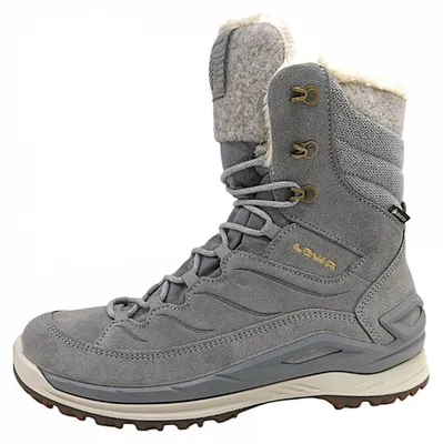 Image de Lowa CALCETA EVO GTX Ws - Bottines de randonnée pour femmes, lacets, couleur grise, style décontracté