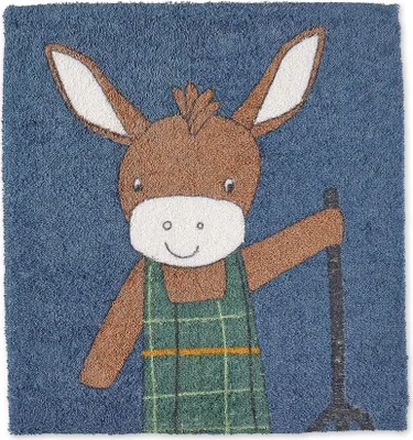 Produktbild von Sterntaler Baby Kapuzenbadetuch Esel Emmilius, Baumwolle, 100 x 100 cm, Mittelblau Mittelblau 100x100