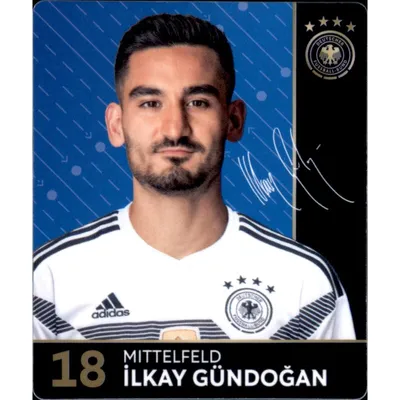 Produktbild von 18 - Ilkay Gündogan - REWE WM18 Sammelkarte