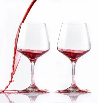 Obrázok produktu pre Sada dvoch plastových pohárov na víno – nerozbitné, objem 440 ml, vhodné do umývačky riadu, bezpečné pre ľudské zdravie, elegantný dizajn