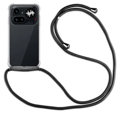 Produktbild von Handykette für Nothing Phone (4A) Pro Handyhülle mit Band Hülle Kordel in Schwarz