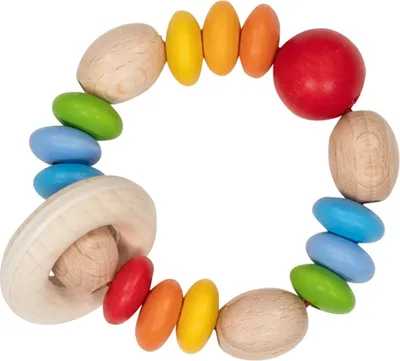 Produktbild von goki Greifling Elastik Regenbogenlinsen