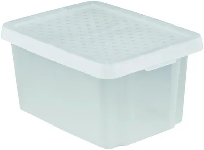 Produktbild von Aufbewahrungsbox ESSENTIALS, 16 Liter, mit Deckel, transparent