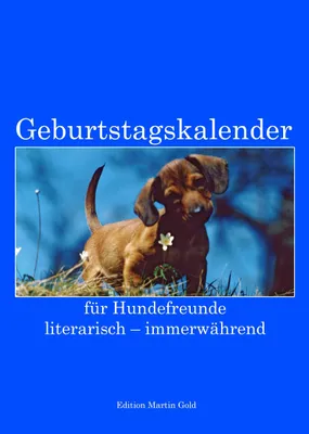 Produktbild von Immerwährender Geburtstagskalender mit liebevollen Hundebildern und viel Platz für Einträge