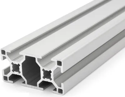 Produktbild von Länge 60mm - Aluminiumprofil 30x60L B-Typ Nut 8 (leicht), silber eloxiert. Aluminium Profil 30x60 Alu Profil 30 x 60 Montage- Systemprofil