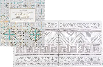 Obrázok produktu pre Idena Malbuch Muster & Designs, 245x255mm, 80 S.
