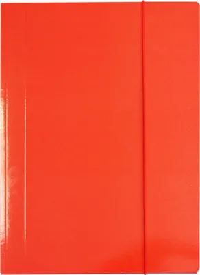 Produktbild von 10 Gummizugmappen / Eckspanner / DIN A4 / aus roten Hochglanzkarton