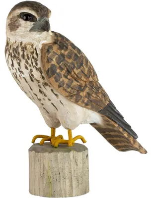 Produktbild von Wildlife Garden Decobird Steinfalke handgeschnitzt