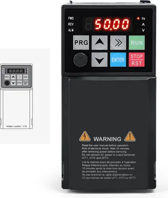 Image de 220V 1.5KW Entrée monophasée Sortie triphasée VFD Inverter Convertisseur de fréquencede moteur