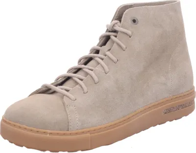 Produktbild von Birkenstock Bend Mid Decon Veloursleder Sneaker in Grautaupe, schmale Passform