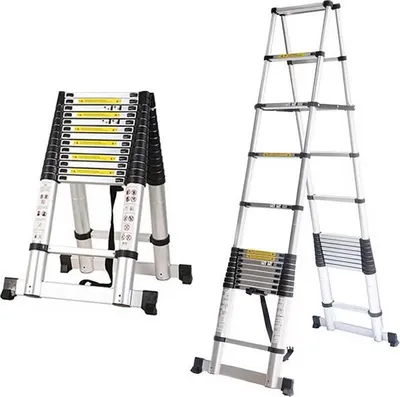 Obrázok produktu pre Skladací teleskopický rebrík - 4,4 m + 4,4 m, hliník