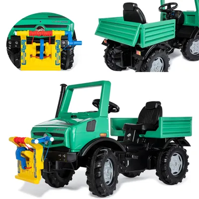 Image de Rolly Toys RollyUnimog Forst  Mercedes-Benz  Treuil - Camion à pédales