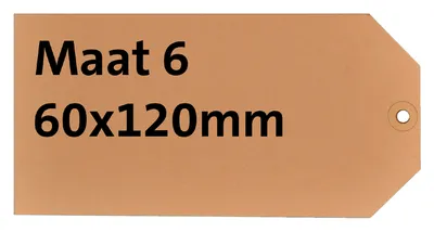 Obrázek produktu pro rillprint 395007 visačka na výrobky rillprint, 60 x 120 mm, kraftová hnědá