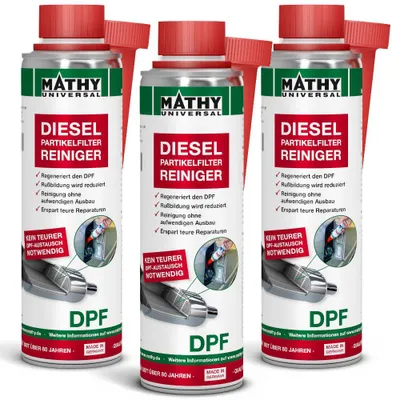 Produktbild von MATHY-DPF Dieselpartikelfilter-Reiniger 3 x 300 ml - Diesel-Additiv für DPF & Abgassystem