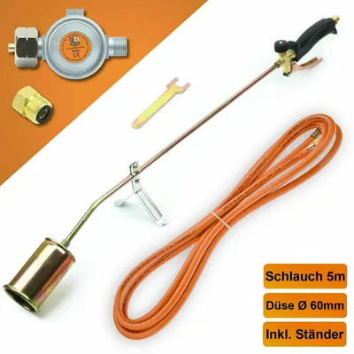 Produktbild von Gasbrenner 58 KW Unkrautvernichter Brenner Mitteldruckregler SN0283R