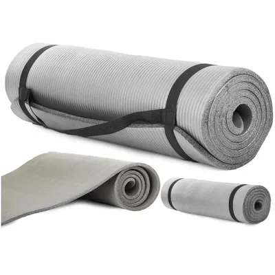 Produktbild von Extralink, Gymnastikmatte, Fitness, Yoga, Aerobic, grau 180x60cm