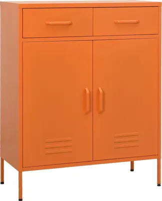 Image de Armoire de rangement Orange 80x35x101,5 cm Acier