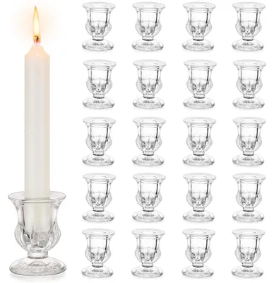 Obrázok produktu pre Sada 20 sklenených svietnikov na sviečky