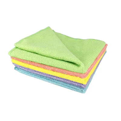 Produktbild von Leviatan 5 Stück Microfasertücher Microfaser Allzwecktücher mehrfarbig 30x30cm