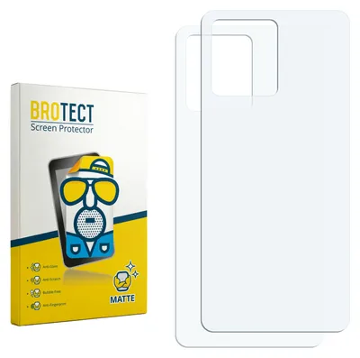 Produktbild von 2x BROTECT Schutzfolie für Motorola Moto G84 (Rückseite) Displayschutz Displayschutzfolie Folie Matt Entspiegelungsfolie