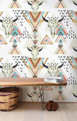 Produktbild von Coloray Fototapete 208x146 cm Latextapete Magicstick - Boho Bullsful Boho.