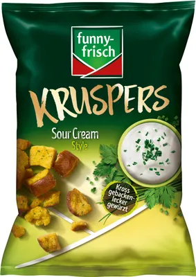 Image de funny frais Kruspers Sour Cream Style délicieusement épicé végétarien 120g