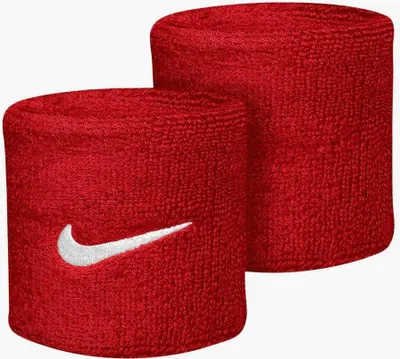 Produktbild von Nike Unisex Swoosh Schweißband, 2er-Pack BS1142 (Einheitsgröße) (Rot)