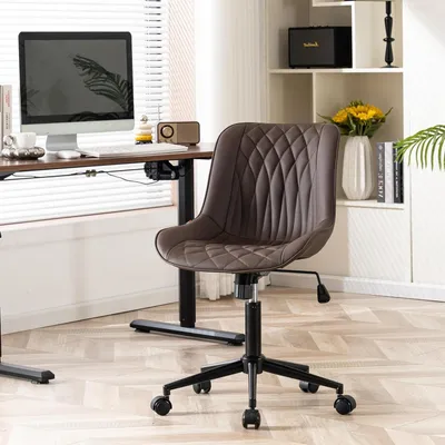 Obrázek produktu pro Ergonomická kancelářská židle - Kancelářská židle bez područek - Otočná židle - Počítačová židle