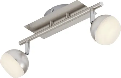 Produktbild von Briloner LED Deckenleuchte 2 Flammig Silber Metall 700lm Warmweiß Schwenkbar