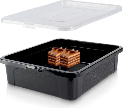 Produktbild von Großer Backteigbehälter für die Küche zur Aufbewahrung von Lebensmitteln mit Deckel