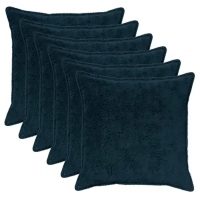 Imagen del producto de vidaXL Fundas de cojín, 6 unidades, color azul marino, 65 x 65 cm