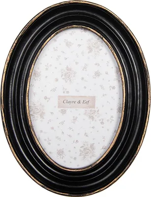 Immagine prodotto di Cornice Clayre & Eef 10x15 cm in plastica nera