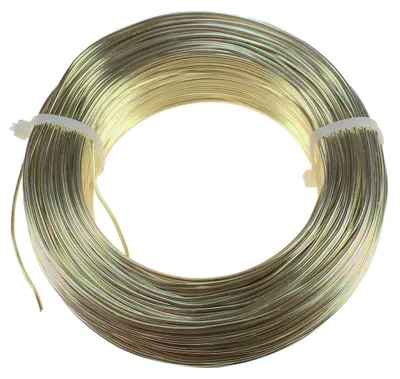 Produktbild von 120m Aluminiumdraht Ø 1mm Aludraht Basteldraht Dekodraht Schmuckdraht champagner