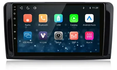 Produktbild von 9 Zoll Plug & Play Autoradio für Mercedes Benz ML/GL Klasse W164 X164 2005-2012 CarPlay Android Auto Bluetooth Navigation Lenkradsteuerung Linux