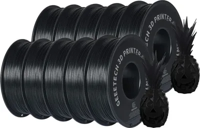 Image de GEEETECH Filament 3D ABS+, 1,75 mm de diamètre, haute résistance aux chocs, noir