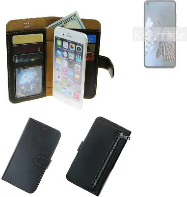 Produktbild von K-S-Trade Schutz Hülle kompatibel mit HTC Desire 20 Pro Klapphülle Case Phone cover Slim Handytasche Handy Hülle schwarz aus Kunstleder (1 Stk)
