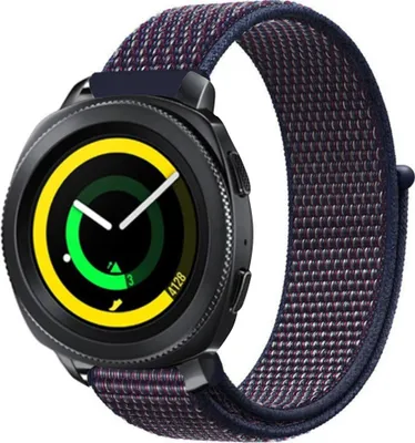 Produktbild von Strap-it Samsung Gear Sport Nylonarmband (Lila-Blau)