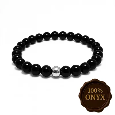 Produktbild von Onyx Armband für Damen – Elegantes Natursteinarmband mit starker Wirkung